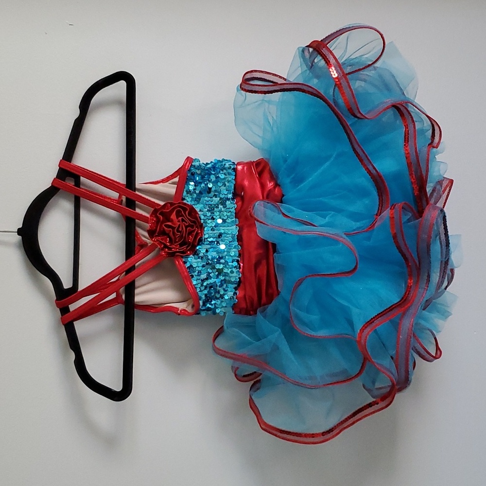 Weissman Red and Blue Kids Dance Costume - Picture 3 of 12